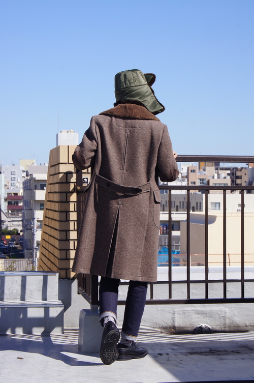 JUNYA WATANABE MAN - Double-Dreasted Coat &Flight Cap JUNYA WATANABE MAN - Double-Dreasted Coat &Flight Cap