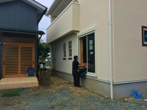 浜北於呂 Nさんの家-1 ★タイル工事、左官工事、塗装工事、足場工事、住宅設備機器工事_d0205883_1848236.jpg