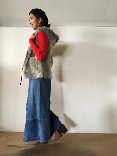 カッコ良いdenimスカート_e0357389_16015602.jpg