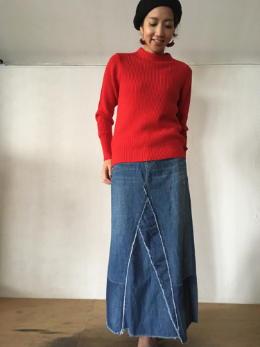 カッコ良いdenimスカート_e0357389_16015788.jpg