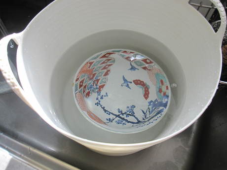 娘1も昨夜帰った&買ったアンティークの食器の漂白 : machiの 娘1も昨夜帰った&買ったアンティークの食器の漂白 : machiの