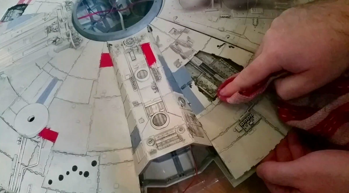 「Build the Millennium Falcon」92号、93号の製作♪ ブラスαの塗装や電飾キット♪_c0137122_11161884.jpg