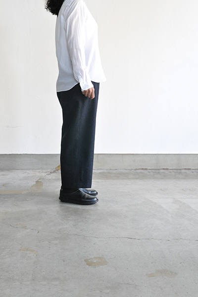 ゴーシュ　90/1 Organic Twill No-Collar Pullover Shirt (White)_d0120442_1458569.jpg