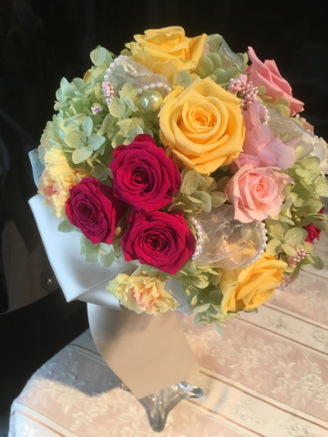 紗季子ちゃんのブーケ💐_c0195496_17502038.jpg