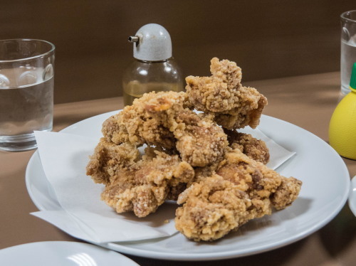 「御食事処あさひ」で・・”あんかけ焼きそば”と”鶏のから揚げ”_f0276498_23583810.jpg