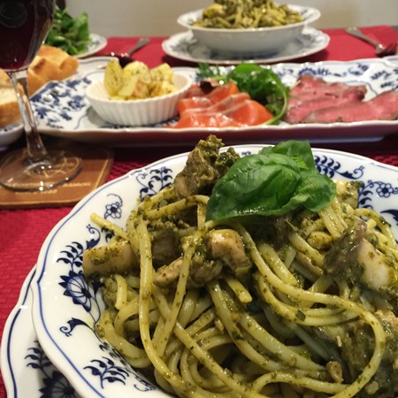 ジェノベーゼ  リングイネ / Linguine alla Genovese_b0158813_19301041.jpg