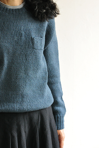 ゴーシュ Highland Wool Crew Neck Knit _d0120442_16314641.jpg