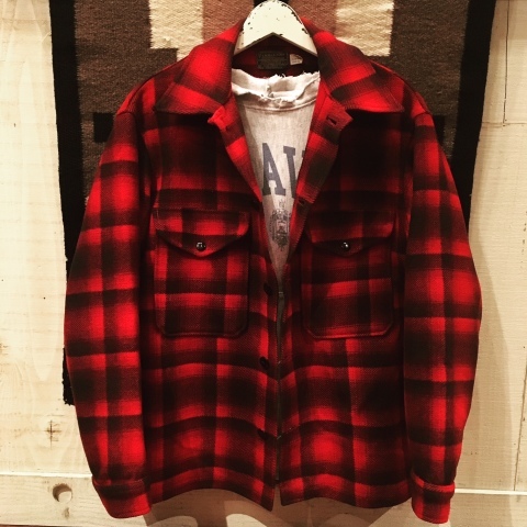 1960-70s \" PENDLETON WOOLEN MILLS \" - OMBRE CHECK - H/W RANCH JACKET ._d0172088_22363594.jpg