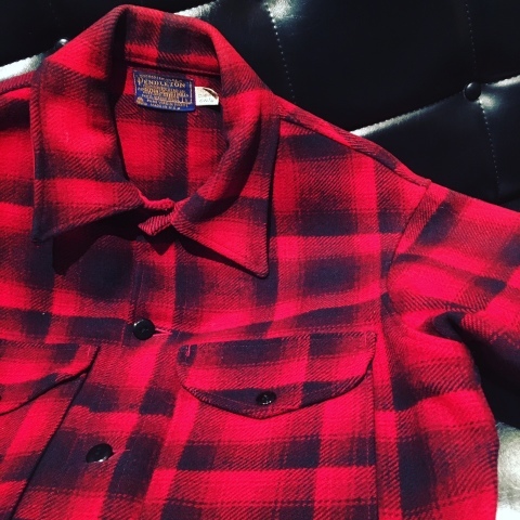 1960-70s \" PENDLETON WOOLEN MILLS \" - OMBRE CHECK - H/W RANCH JACKET ._d0172088_23191130.jpg