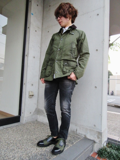 Barbour STYLE ・・・ WASHED BEDALE JACKET (再・スタイルSAMPLE編)!★!_d0152280_6401929.jpg