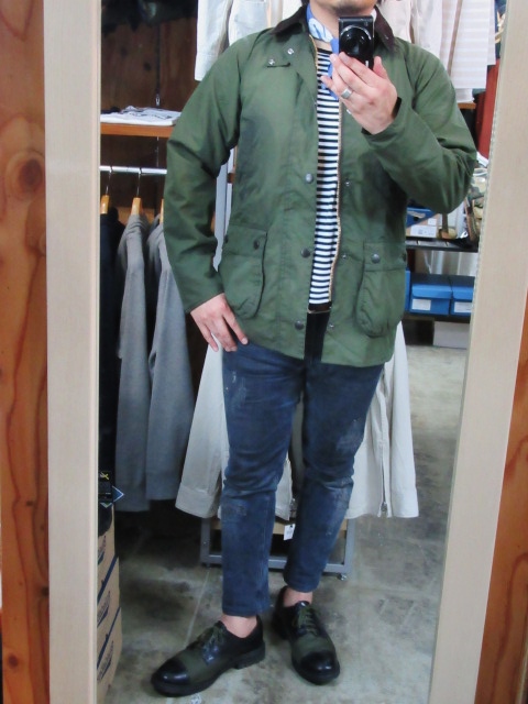 Barbour STYLE ･･･ WASHED BEDALE JACKET (再・スタイルSAMPLE編)！★！_d0152280_6471318.jpg