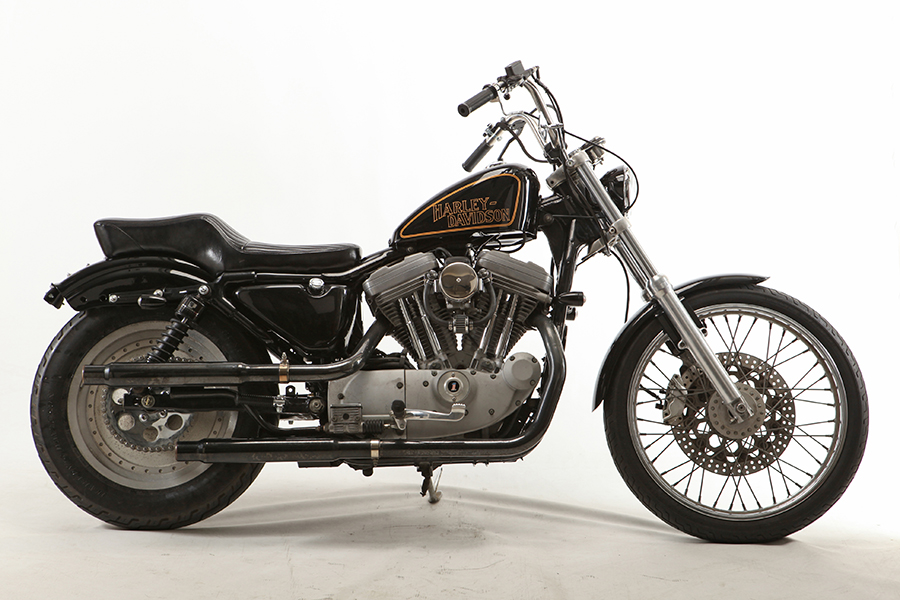 Harley-Davidson タンク ホワイト ストライプ付きXL883C