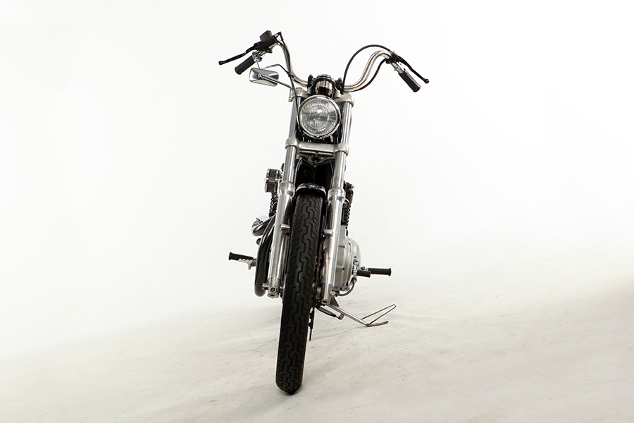 Harley-Davidson タンク ホワイト ストライプ付きXL883C