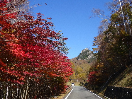 紅葉の瑞牆山ヒルクライム（？）_e0172950_19451828.jpg