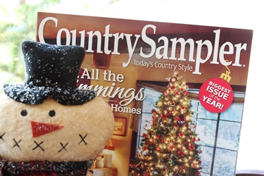 「Country Sampler」のクリスマス特集とスノーマン_f0161543_1653573.jpg