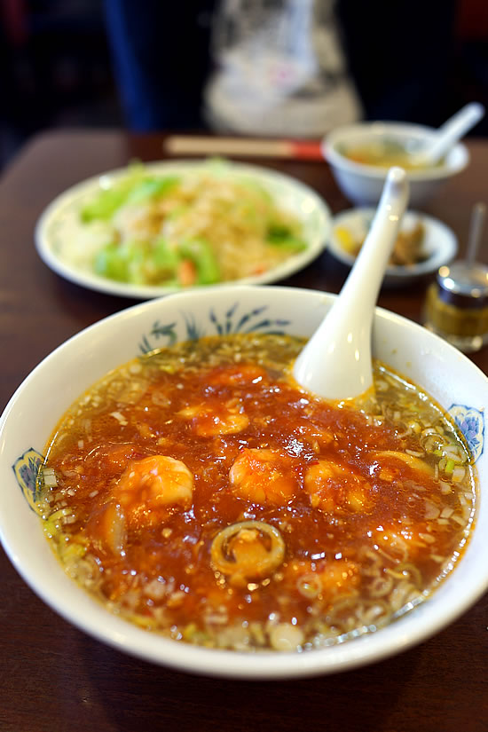 2016.10.10 エビチリラーメン : ゆりこ茶屋2