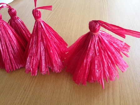 ハンドメイド　タヒチアンダンス　タッセルヒップベルト　5本セット　黒　赤　黄色 フェザーヒップベルト (オレンジ×ブラック) – 【公式】フラダンス衣装