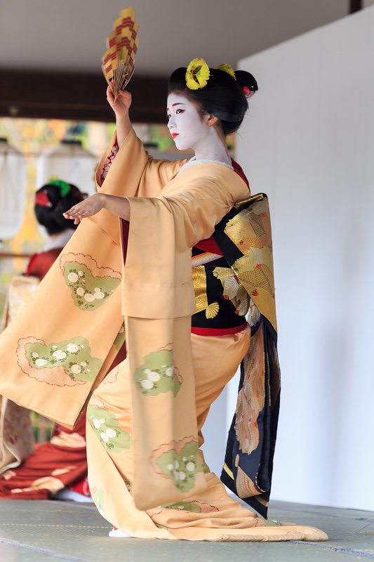 きもので集う園遊会・後編（上七軒　市まりさん、市知さん、勝奈さん、市多佳さん）_f0155048_2240585.jpg