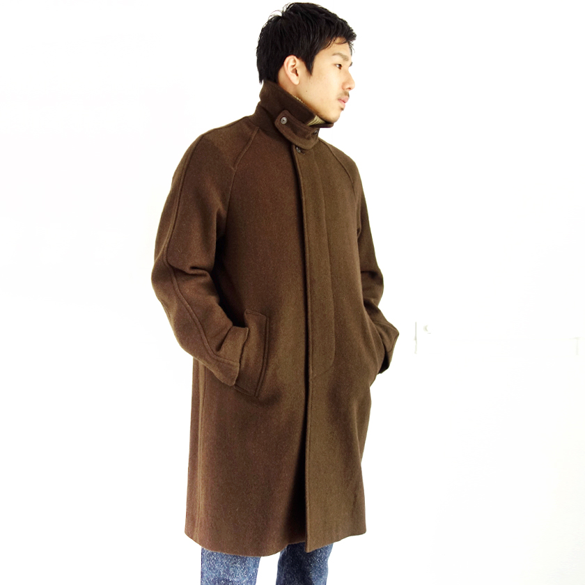 16 AW comoli ヤクウールショールカラーコート　size1 brown