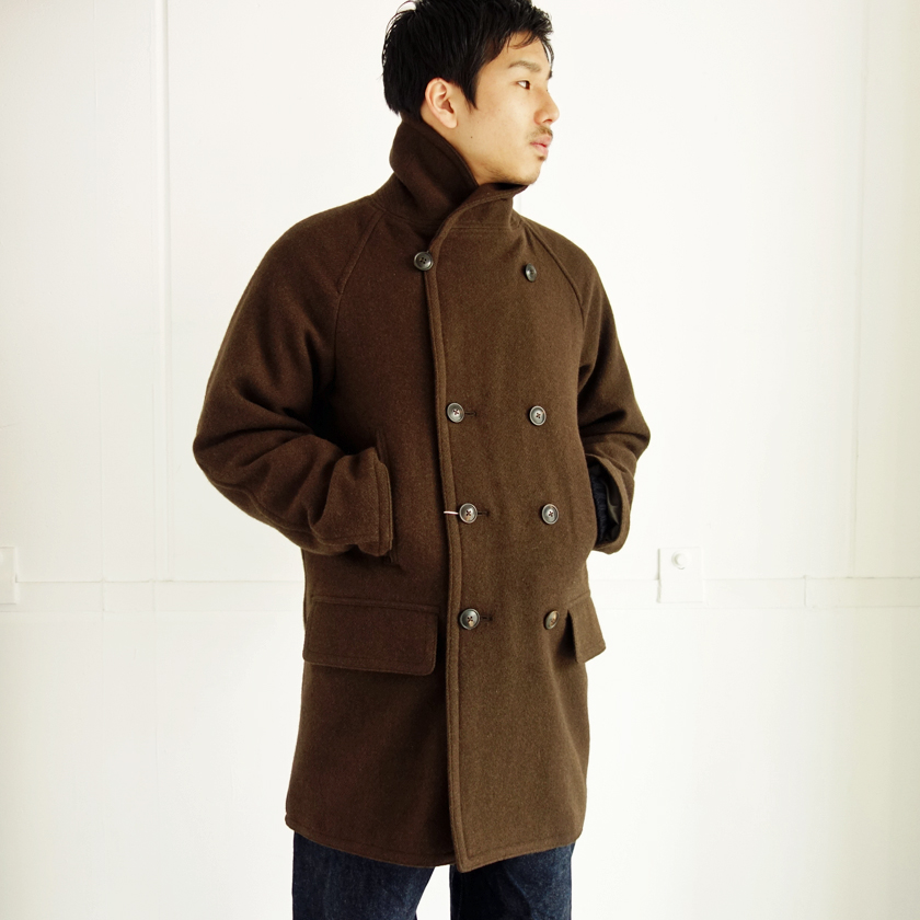 16 AW comoli ヤクウールショールカラーコート　size1 brown