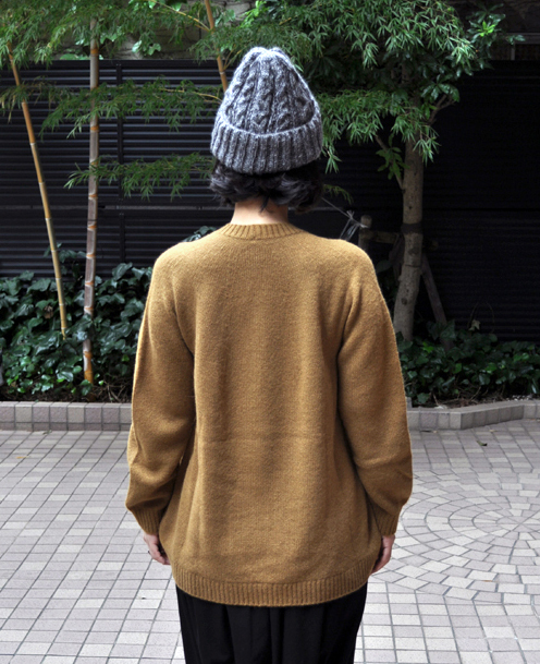キャメル 裾カーブセーター / FACTORY_d0193211_18482582.jpg