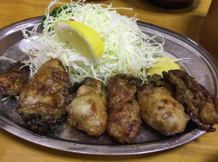 小川町駅界隈 とんかつ万平 でかきバター 美味しい が好き
