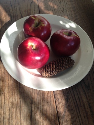 りんごの季節。「ドーナツパフェ　タルトタタン」＆リンゴのドーナツ_a0221457_17373757.jpg