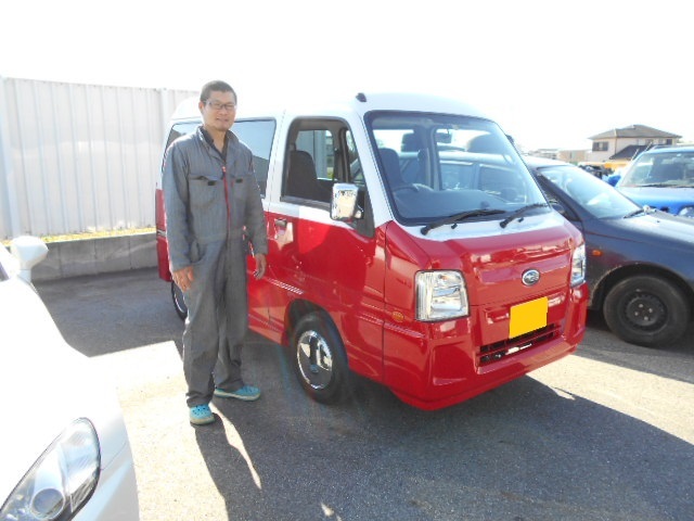 祝☆納車 スバル サンバー (*´∀`*)_c0213517_10033502.jpg