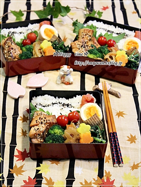 秋鮭の照焼き弁当と蟹♪_f0348032_18142130.jpg