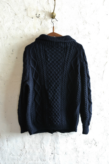 Irish Aran sweater over-dyed indigo color_f0226051_13411316.jpg