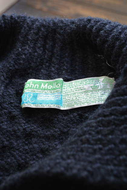 Irish Aran sweater over-dyed indigo color_f0226051_13411838.jpg