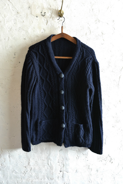 Irish Aran sweater over-dyed indigo color_f0226051_13433818.jpg