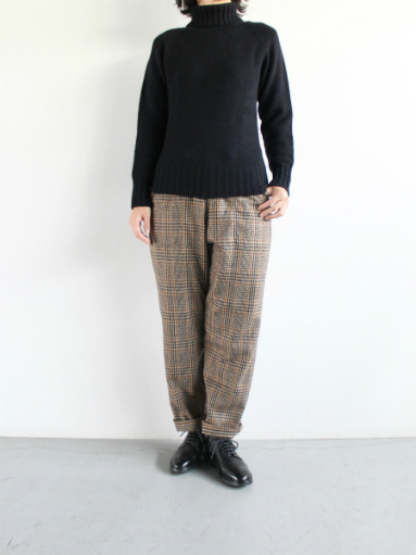 GRANDMA MAMA DAUGHTER WOOL RANCH PANTS / GLEN CHECK_b0139281_1711251.jpg