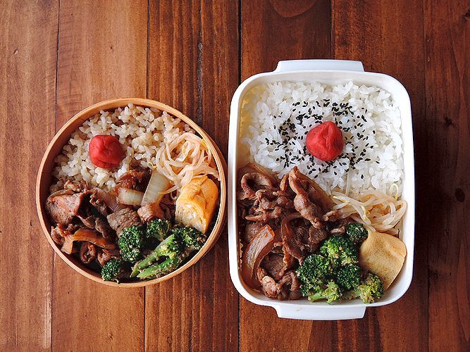 11 17 木 豚と玉ねぎの甘辛炒め弁当 おひとりさまの食卓plus
