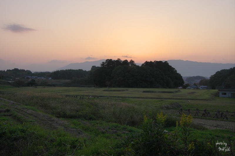 桜井市　山田寺跡の夕暮　_d0342307_11444466.jpg