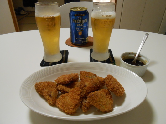 黒はんぺんのフライはビールに合うなあ_a0095931_20513372.jpg