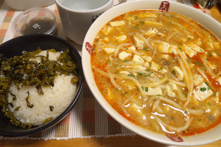 カレーチャーハン、マーボ豆腐_e0361857_22434206.jpg