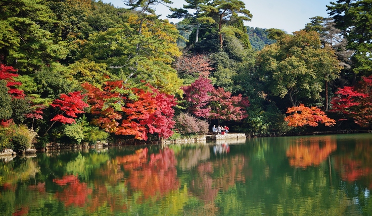 再度公園 修法ヶ原池の紅葉 たんぶーらんの戯言