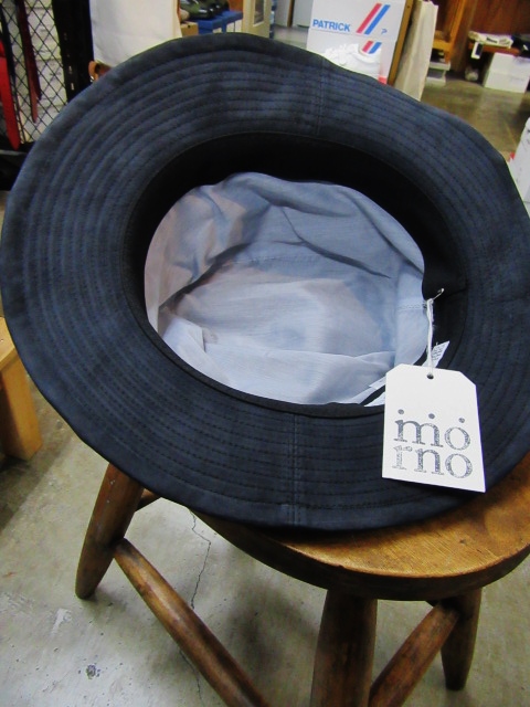 素敵な大人の職人帽子(MORNO) ･･･ BLACK NUBAK LEATHER HAT！★！_d0152280_14303314.jpg
