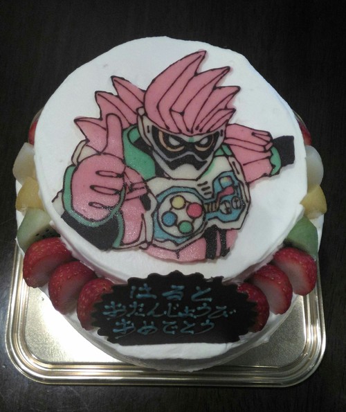 キャラクターケーキ☆仮面ライダーエグゼイド_f0208653_284674.jpg