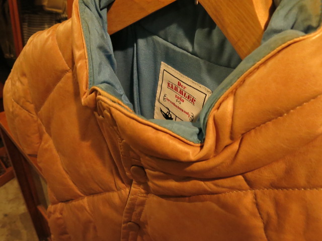 \"Der SAMMLER solo H/S LEATHER DOWN TAN/BLU #FAIR\"ってこんなこと。_c0140560_8593775.jpg