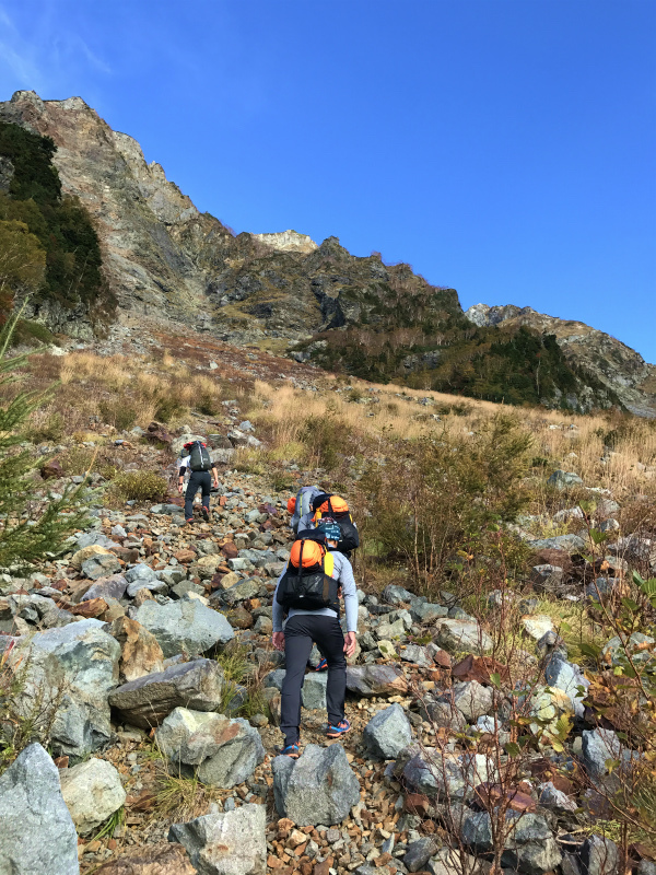 明神岳 Alpine Scrambling at Myojindake 2016/10/12-13_b0220886_22395296.jpg