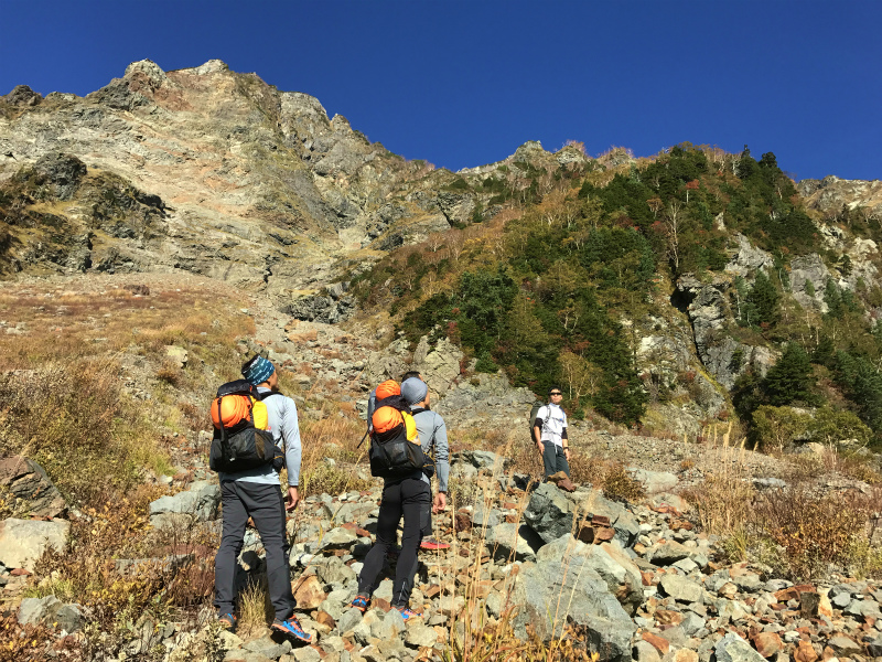 明神岳 Alpine Scrambling at Myojindake 2016/10/12-13_b0220886_22395981.jpg