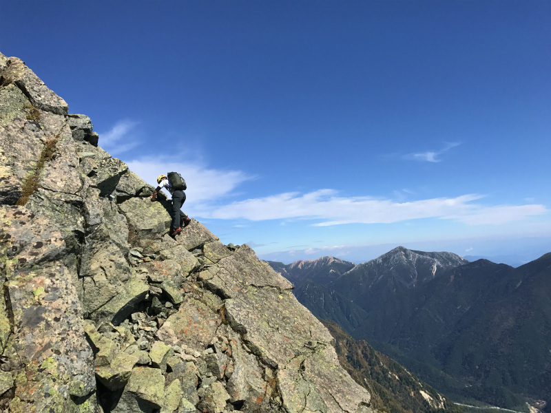 明神岳 Alpine Scrambling at Myojindake 2016/10/12-13_b0220886_2252223.jpg