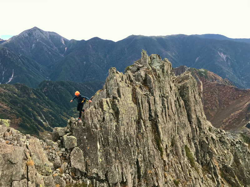 北穂高岳東稜&前穂高岳北尾根 Alpine Scrambling at Kitahodakadake and Maehotakadake 2016/10/12-13_b0220886_23484396.jpg