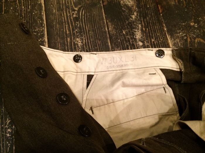50's U.S.Army M-45 wool trousers : BUTTON UP clothing 50's U.S.Army M-45 wool trousers : BUTTON UP clothing