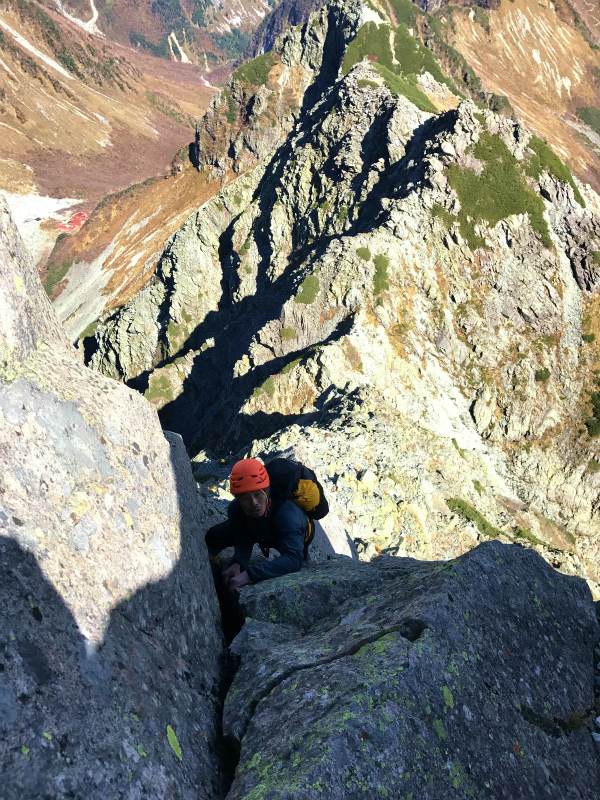 北穂高岳東稜&前穂高岳北尾根 Alpine Scrambling at Kitahodakadake and Maehotakadake 2016/10/12-13_b0220886_0244699.jpg