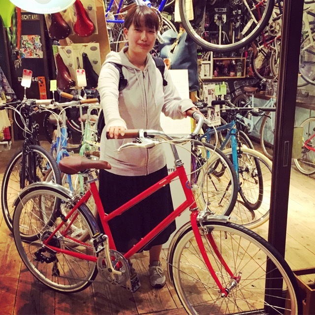 ☆今日のバイシクルガール☆ 自転車女子 おしゃれ自転車 自転車ガール 自転車女子 ミニベロ クロスバイク ライトウェイ トーキョーバイク_b0212032_11170460.jpg