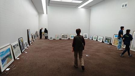 作業日誌(第57回日本版画会展作品展示作業)_c0251346_9261589.jpg