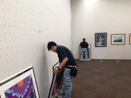 作業日誌(第57回日本版画会展作品展示作業)_c0251346_9265113.jpg